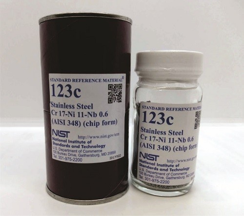 SRM 123c 不銹鋼,Cr-Ni-Nb(AISI 348)標準品