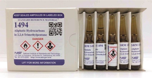SRM 1494  2，2，4-三甲基戊烷中的脂肪族烴標準品